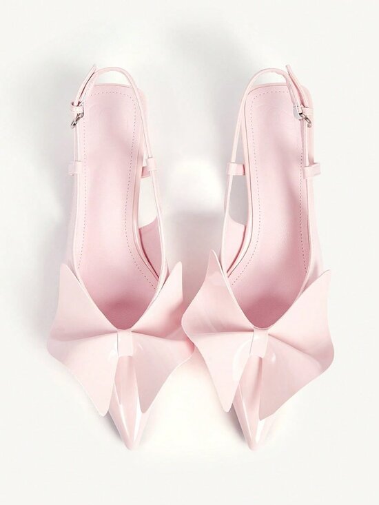 Shoes - Pink Elegant Women's Pointed Toe Shoes